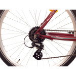 Mestský bicykel 26" Romet Belleco 2.0 bordový hliníkový 16"